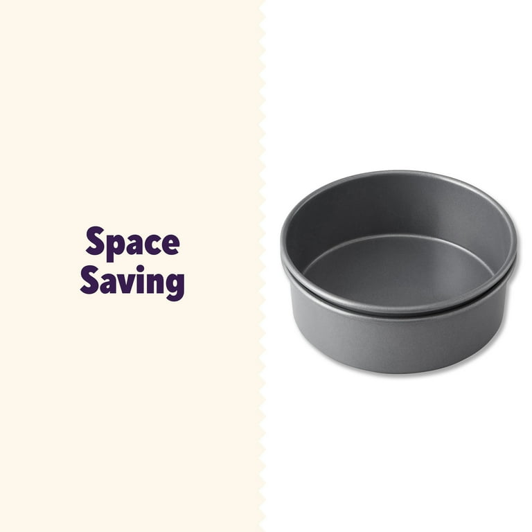 Wilton Everyday Non-Stick Bakeware Round Cake Pans, 6-Inch Layer