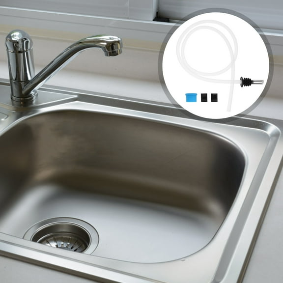 ibasenice Flexible Sink Drain Pipe Soap Dispenser Extension Tube Kit Multi Durable Metal Valve 1 Set