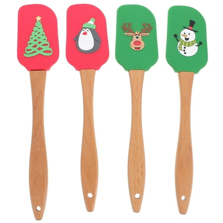 

Rosarivae 4 Pcs Practical Silicone Cream Spatula Tools for Applying Cream at Home (Assorted Color)