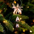 thumbnail image 6 of LSLJS Christmas Bell Pendant, Christmas Decorations, 13.4 inch Rose Gold String Metal Christmas Bell with Ribbon Hanging Ornaments, Christmas Tree Baubles Xmas Garland Christmas Gifts for Party, 6 of 6
