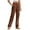 Brown, variant on XFLWAM Cargo Pants for Women High Waist Wide Leg Casual Pants with Pockets Stretchy Baggy Y2K Trousers Khaki S