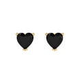 thumbnail image 3 of Clara Pucci 1Ct Natural Onyx Heart Cut VVS1 Push Back Stud 14k Solid hypoallergenic Gold Designer Earrings For July, 3 of 7