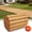 8FT x 17", variant on 12' Wooden Garden Pathway, Outdoor Roll-Up Cedar Weather Resistant Straight Walkway, Decorative Wood Pavers for Patio, Beach, Wedding, Party & Yard Decor