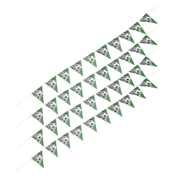 SEWCHICS 4Pcs Football Party Banner Paper Hanging Sports Ball Decor for Wall