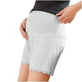 thumbnail image 3 of PIWHJQK Maternity Casual Shorts Maternity Solid High Waist Adjustable Liner Shorts Bottoms, 3 of 5