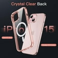 thumbnail image 4 of JETech Magnetic Case for iPhone 15 6.1-Inch Compatible with MagSafe Wireless Charging, Shockproof Phone Bumper Cover, Anti-Scratch Clear Back (Rose Gold), 4 of 6