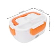 thumbnail image 4 of M Buder Portable 12V Car Use Electric Heating Lunch Box Bento Meal Heater Food Container Warmer 1.05L / 35.5 oz Capacity Orange, 4 of 9