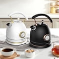 thumbnail image 4 of Rasonic Retro Electric Kettle Stainless Steel, 1.8L Tea Water Boiler, 1500W Fast Quiet Boil, Temperature Gauge, Auto Shut-Off, Boil-Dry Protection, M, 4 of 9