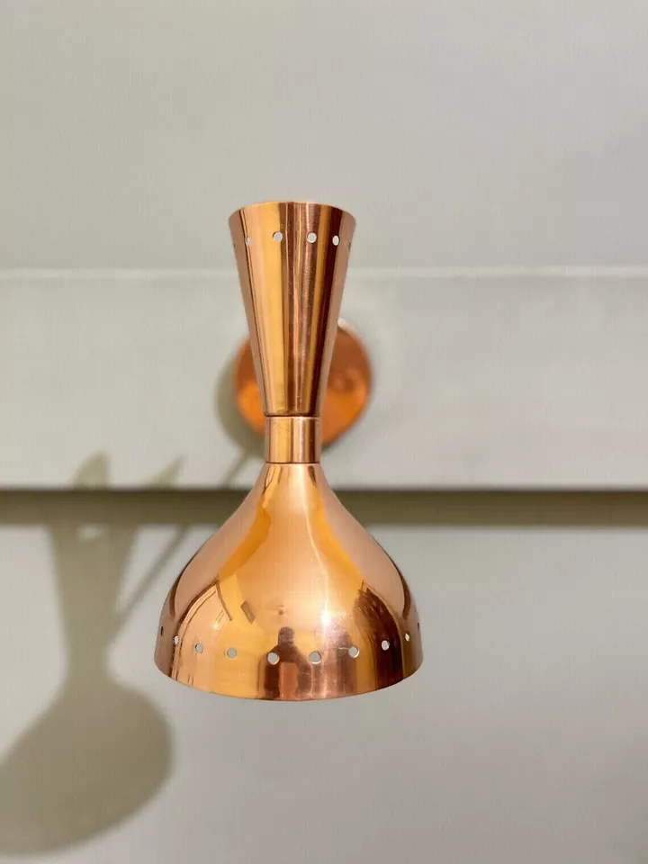 Aesthetic Vintage Collection 1950s Italian Diablo, Stilnovo Style New Wall Sconce For Home Decor