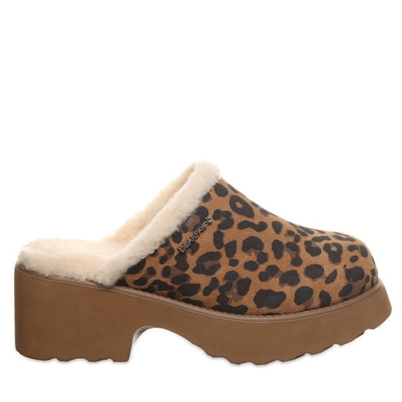 BEARPAW Women's Marnie Tobacco Leopard Slipper Size 11