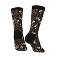 thumbnail image 3 of Goofa Pirate Skulls Printed Men's Crew Socks, Soft Durable Breathable Moisture-Wicking with Odor Control Cotton socks, 3 of 9