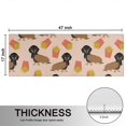 thumbnail image 5 of Kitchen Rugs Sets Of 2,Dachshund Hotdog Fries Anti Fatigue Kitchen Mat Rugs Non Slip Washable,Decorative Kitchen Floor Mats for Kitchen,Sink,Laundry,17"X47", 5 of 5