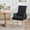 Black, variant on Fabric Upholstered Dining Chair with Arms, Tufted High Back Accent Coffee Armchair for Kitchen Dining Room Living Room, Beige