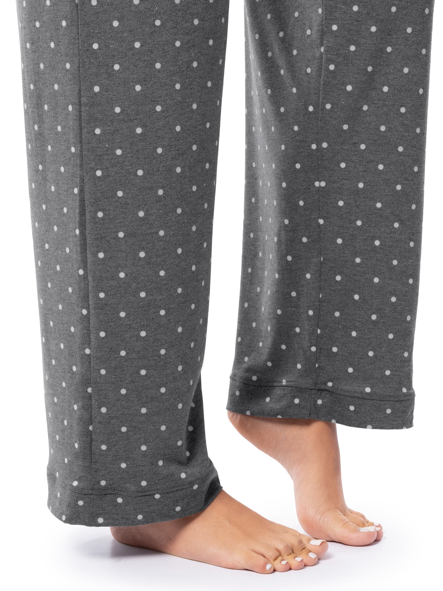 Fruit of the Loom Women's Soft & Breathable V-Neck Short Sleeve Top & Pajama Pant Set, Sizes S-4X
