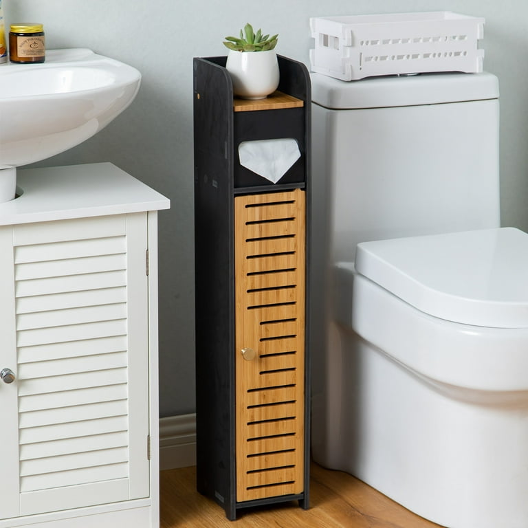 Bathroom Plunger and Toilet Paper Cabinet 