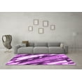 thumbnail image 3 of Ahgly Company Indoor Square Abstract Purple Modern Area Rugs, 3' Square, 3 of 4
