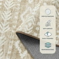 thumbnail image 2 of Moynesa 3'x5' Washable Kitchen Entrance Rug Non Slip,Khaki Entryway Rugs Soft Area Rugs for Living Room, Farmhouse Moroccan Small Carpet for Bathroom Beside Office, 2 of 7