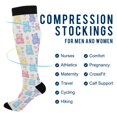 thumbnail image 2 of FORMRS Womens Knee High Socks Casual Long Thick Travel Daily Wear, 1 Pair, Colorful Gummy Bears Pattern, 2 of 6