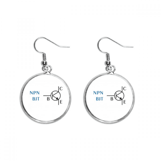 Circuit Physique Commutation Alimentation Oreille Dangle Argent Goutte Boucle d'Oreille Bijoux Femme