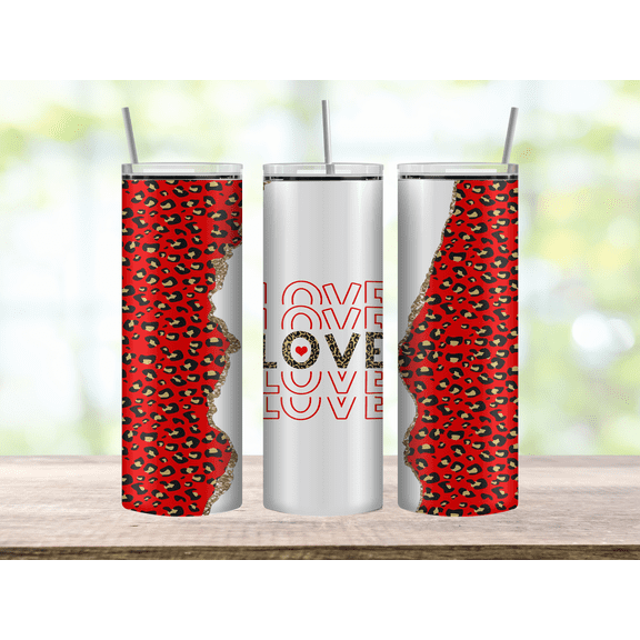 Valentines day Love design tumbler  assorted styles available. 20oz hot or cold stainless steel tumbler.