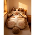 thumbnail image 5 of New Giant Fluffy Plush Cat Sleeping Bag for Human Adults, Funny Cozy Soft Warm Blanket Animal Shaped Envelope Camping Travel, 5 of 7