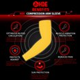 thumbnail image 4 of HDE Arm Sleeves for Men Women, Compression Sleeve Arm UV Protection Basketball Baseball Football Yellow - L, 4 of 6