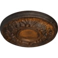 thumbnail image 3 of Ekena Millwork 7 1/2"OD x 1 1/8"P Odessa Ceiling Medallion (Fits Canopies up to 2 1/2"), Hand-Painted Rust, 3 of 7