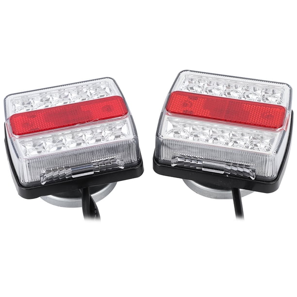Luz LED Magnética Para Remolque De Remolque, Lámpara Trasera Con Cable De 10 M, 16 Cuentas LED Ultrabrillantes, Potentes Grupos Magnéticos, Bajo Consumo, Larga Vida útil