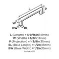 thumbnail image 3 of Amerock Bp24013 Essential'z 5-1/16" Center To Center Handle Cabinet Pull - Stainless Steel, 3 of 7
