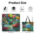 thumbnail image 2 of Cute Witch Frog Outdoor Picnic Blanket, Foldable Waterproof Beach Mat, Portable Beach Blanket for Beach Camping, Hiking, Family Concerts, 2 of 7