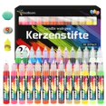 thumbnail image 1 of Set de plumas para cera de velas GooBoom, kit de pintura para velas de 26 colores, 1 of 8