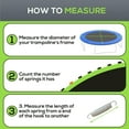thumbnail image 4 of Kadyn Trampoline Replacement Mat with 72 V-Hooks and 5.5" Springs (Spring & Frame not Included), Recreational Big Trampolines Fits 12' Trampoline, Green, 4 of 7
