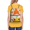 thumbnail image 4 of Pofeuu Hello Fall Gnomes 1 Print Drawstring Backpack Water Resistant String Bag Sports Sackpack Gym Sack with Side Pocket for Men Women, 4 of 6
