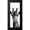 thumbnail image 2 of Prime, Marcus 12x24 Black Modern Framed Museum Art Print Titled - Thoughtful Giraffe, 2 of 5
