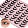 thumbnail image 3 of False Eyelashes 30 Pairs Pack - Thick, Curly & Realistic Look Premium Synthetic Lashes, Reusable for Daily & Special Occasions, 3 of 17