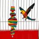 thumbnail image 1 of Juguete de Loro de Madera ANGGREK Colorido para Cacatúa de Pájaro Loro, 1 of 8