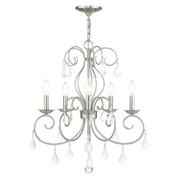 Livex Lighting Donatella Chandelier in Brushed Nickel