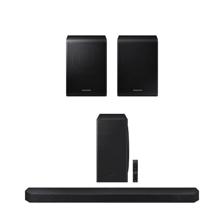 Samsung HW-Q800C 5.1.2 Ch Soundbarbar with Wireless Subwoofer (2023) and SWA-9500S 2.0.2ch Dolby Atmos Wireless Rear Speaker Kit