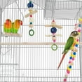 thumbnail image 4 of 39inch Iron Roof Top Bird Cage for Small Birds with Swing & Ladder, 4 of 8