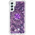 thumbnail image 2 of Compatible with Samsung Galaxy A25 5G Case Glitter Liquid Clear Bling Moving Floating Sparkle with Ring Diamond Kickstand TPU Girly Women Cute Phone Case for Samsung Galaxy A25 5G Purple YBZ, 2 of 14