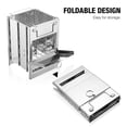 thumbnail image 2 of Folding Steel Wood Burning Stove Outdoor Camping Picnic Bbq Portable, 2 of 8