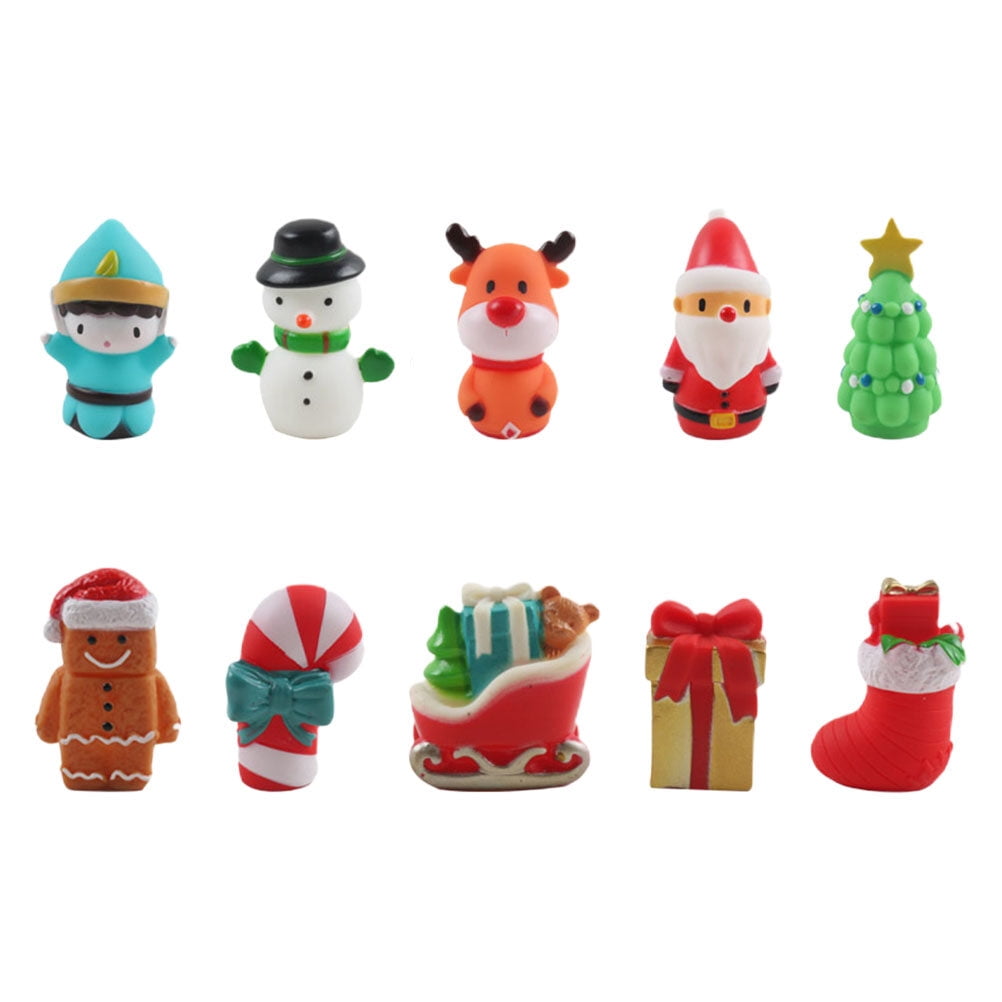 Christmas Finger Puppets Set Santa Claus Snowman Holiday Cartoon Toys for Kids Playtime Fun