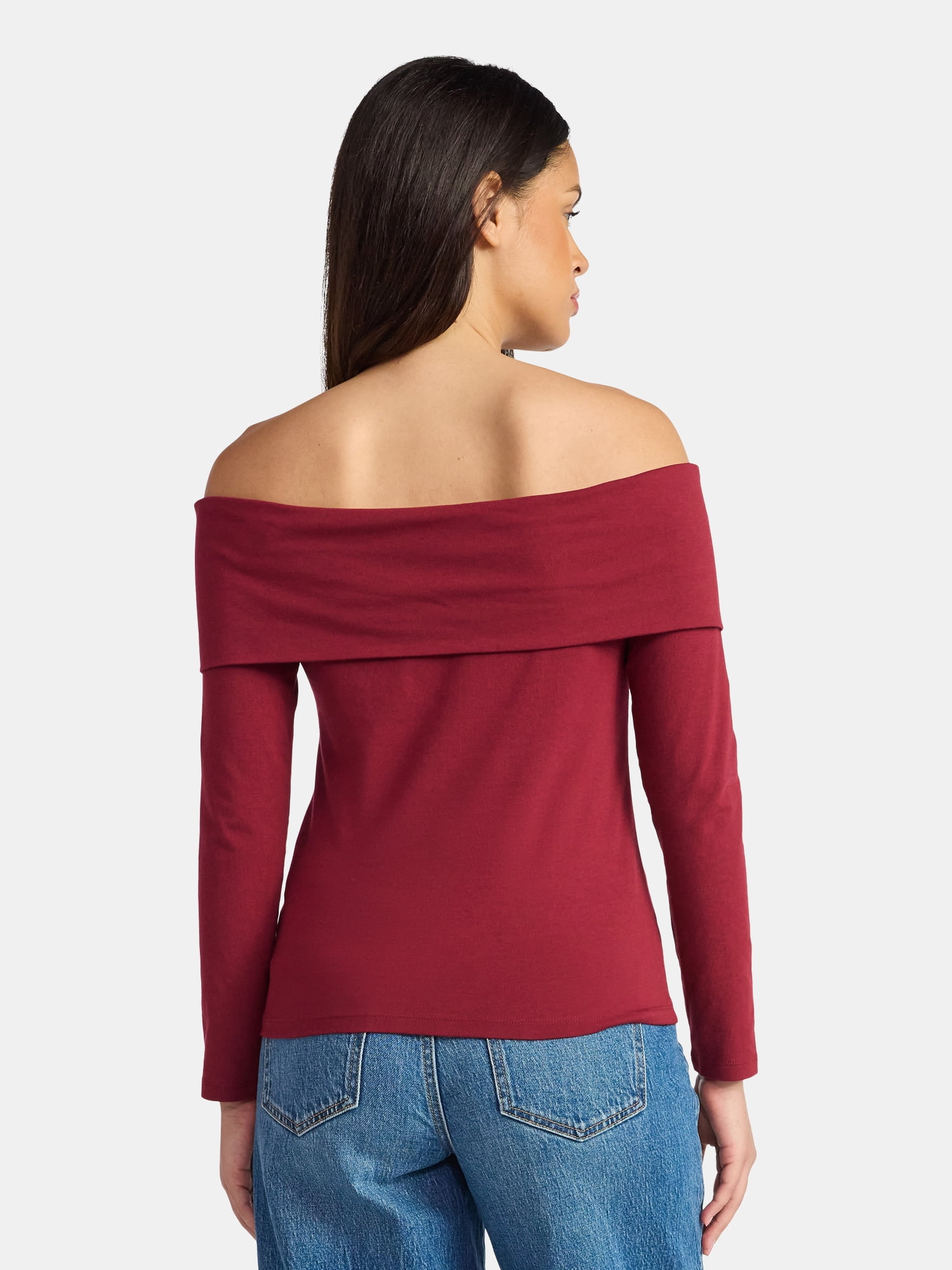 Time and Tru Off the Shoulder Top, Sizes XS-XXXL