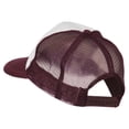 thumbnail image 3 of Italy Flag Embroidered Foam Front Mesh Back Cap - Maroon White OSFM, 3 of 5