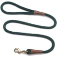 thumbnail image 2 of Mendota Pet Snap Leash - British-Style Braided Dog Lead, Made in The USA - Hunter Green, 1/2 in x 6 ft - for Large Breeds, 2 of 8