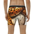 thumbnail image 4 of Salouo Cartoon Cheetah With Attitude Pattern Men's Boxer Briefs, Soft & Breathable Underwear Elastic Waistband Briefs for Men,1-Pack, 4 of 7