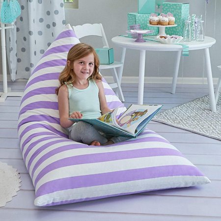 Butterfly Craze Large Stuff Animal Storage Bean Bag Chair Cover for Kids Teens