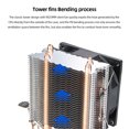 thumbnail image 4 of Enfriador De Cpu RGB CPU Cooler 2 Heat Pipe 9cm CPU Cooler Fan Accesorios de computadora para INTEL AMD, 4 of 9