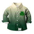thumbnail image 5 of talentlend St. Patrick's Day Shirts for Boys Button down Long Sleeve Casual Collared Dress Shirt Kids Formal Clothes, 5 of 7