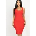 thumbnail image 6 of Bodycon Dress with Ribbed Texture and Back Slit, 6 of 11